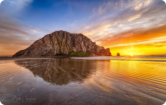 Morro Rock at Sunset